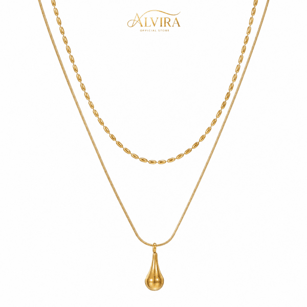 N1 Teardrop Pendant Necklace